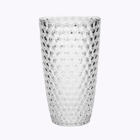 Diamond Cut Acrylic Glasses Drinking Set of 4 (19oz)