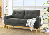 The Rachael Mid-Century Corduroy Engage Sofa