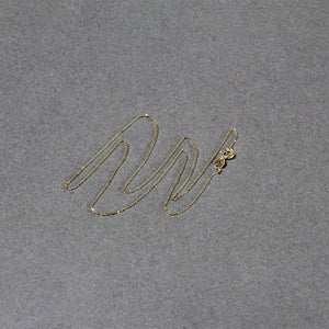 14k Yellow Gold Diamond Cut Cable Link Chain 0.7mm