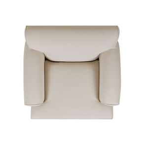 Accent Arm Chair with Casters – Solid Hardwood Frame - Blue or Beige