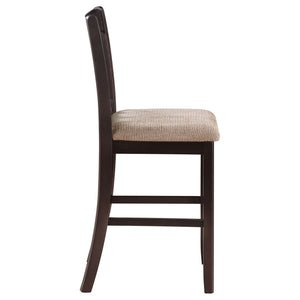 Lattice Back Counter Height Stools (Set of 2)
