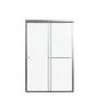 Semi Frameless Double Sliding Shower Door with Tempered Glass