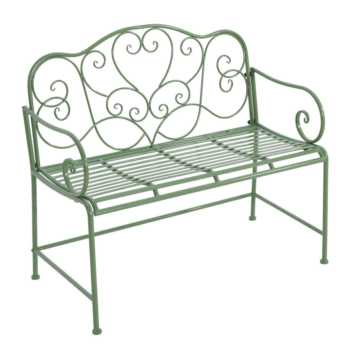 Sunnydaze Outdoor Garden Bench - Green