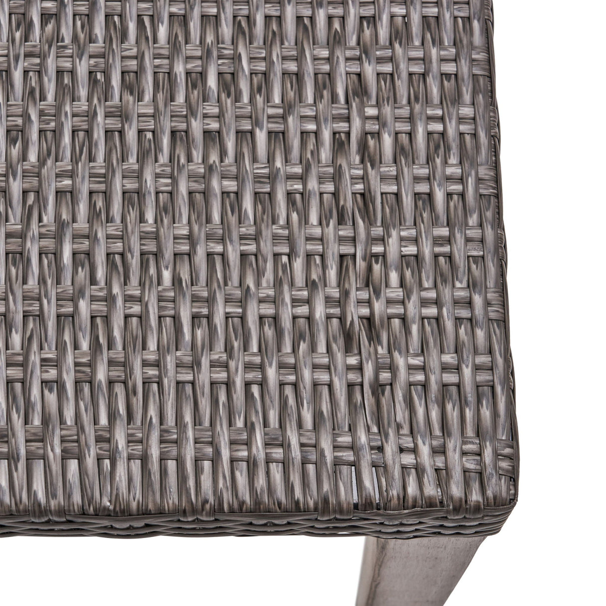 Savannah Outdoor Wicker And Ottoman - Gray