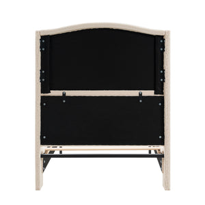 Platform Bed Frame With Tall Headboard And High Footboard