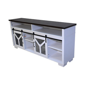 Stylish 65.3" TV Stand with LED Light Strips