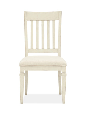 Newport - Dining Side Chair With Upholstered Seat (Set of 2) - Alabaster