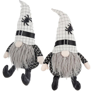 Sitting Gnome With Hat Spider, For Halloween Decor