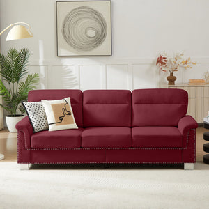3 Seater Elegant Stationary Sofa