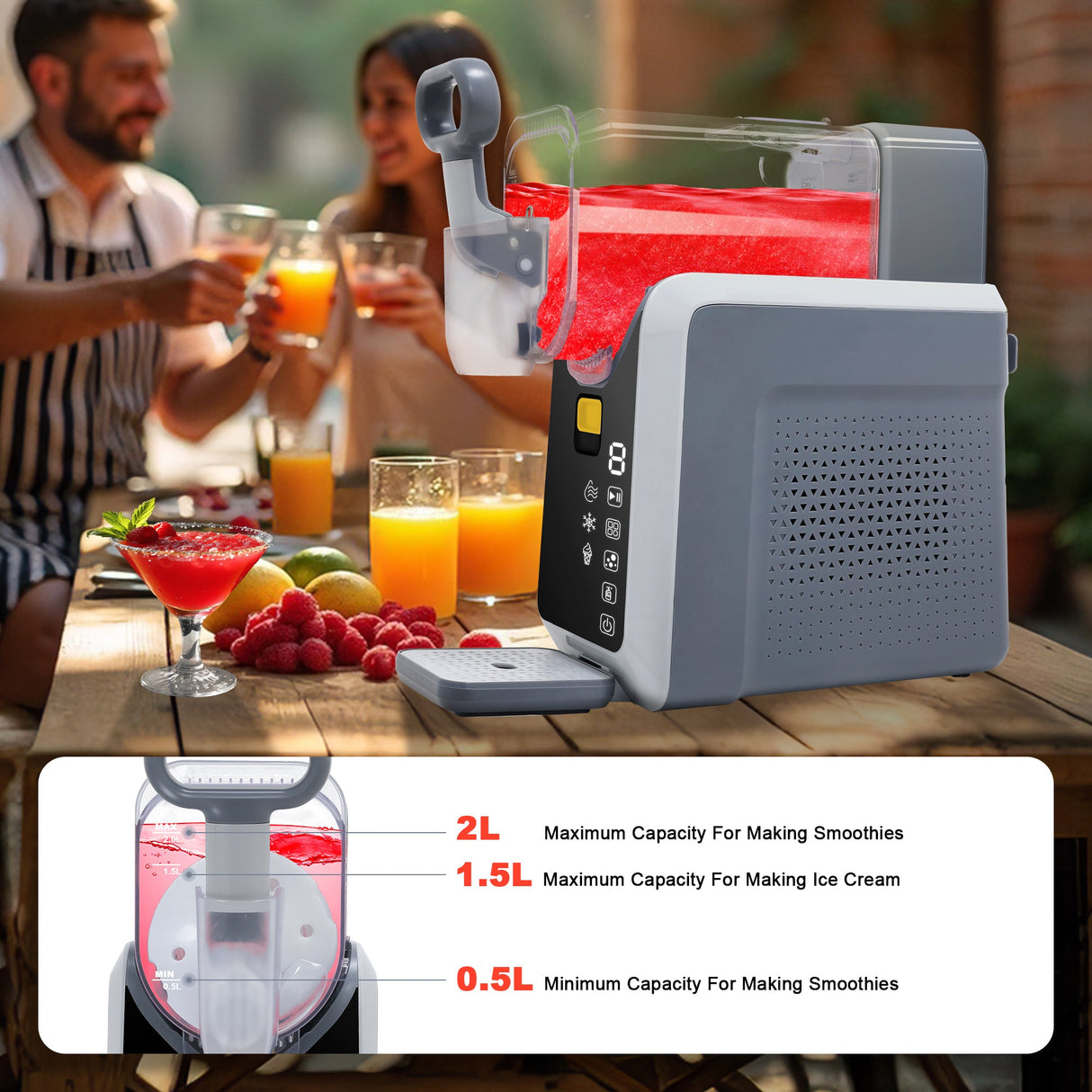 Slushie Machine for Home No Ice Needed