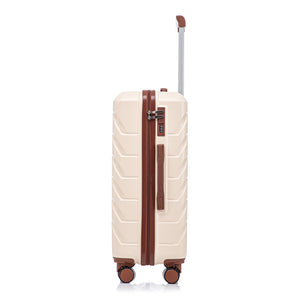 Set 3PCs 20'/24'/28' ABS Spinner Wheel Luggage - Beige