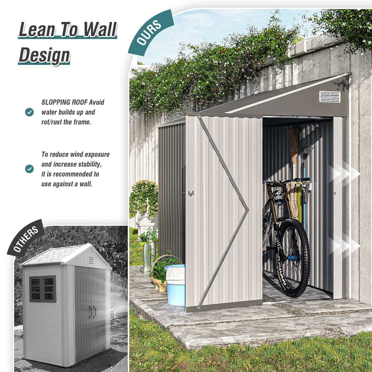 Campcraft Optional Two-Color Storage Shed
