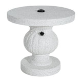 Berra MGO Outdoor Patio Side Table Umbrella Base with Sand-Filling Design