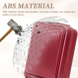 14'/20' 2 pcs ABS Spinner Wheel Luggage Set with Combination Lock and Front Opening Design