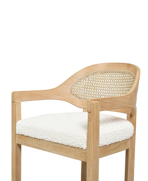 Americana - Mid-Century Modern Cane Back Counter Stool