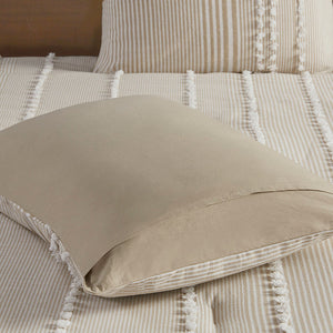 King 3 Piece Cotton Yarn Dyed Comforter Set
