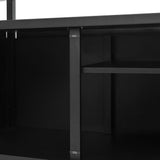 K&K 54.5' Outdoor Kitchen Island with Stainless Steel Tabletop and Storage