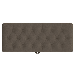 Modern Tufted Storage Ottoman Bench With Metal Legs