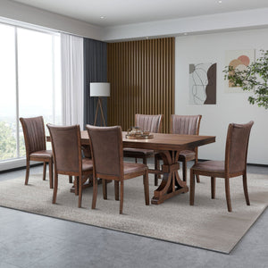 Mid Century Modern Dining Table Set for 7OAK