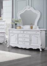 Latisha Mirror in White