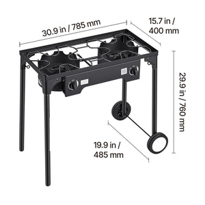 2 Burner Outdoor Propane Gas Stove, 150,000 BTU