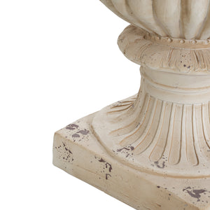 Garden Urn, Antique White, 27" H
