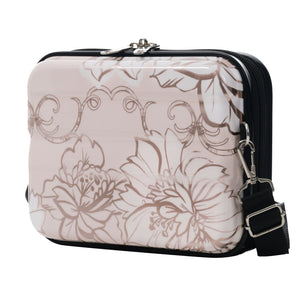 PC+ABS Hardside Luggage Set with Digital Lock - Pink Flower Print