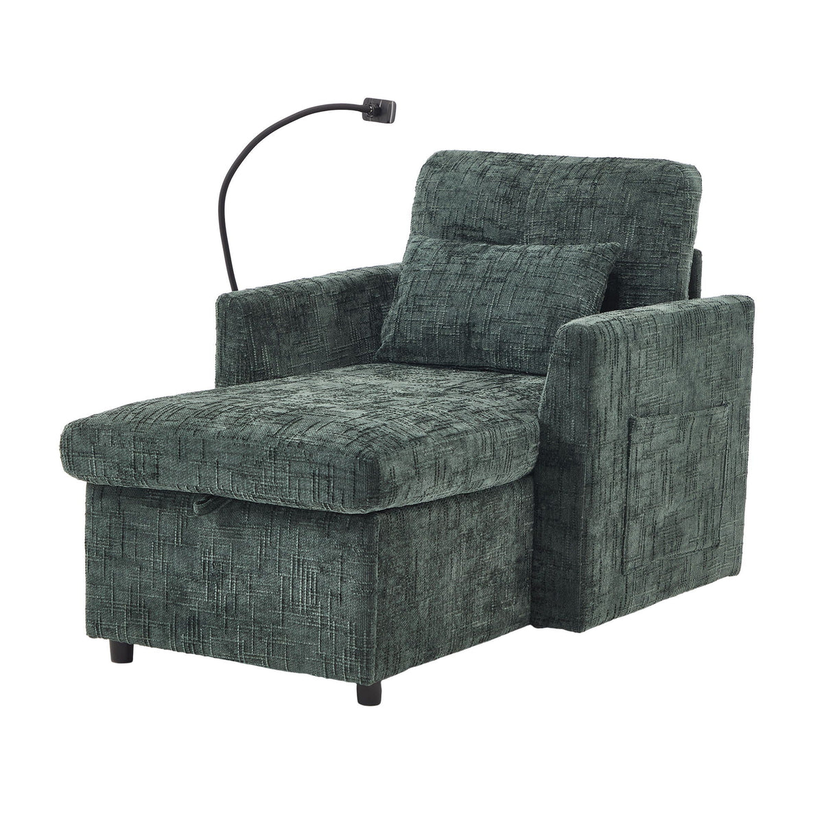 Multifunctional Recliner Sofa with Storage and Phone Bracket