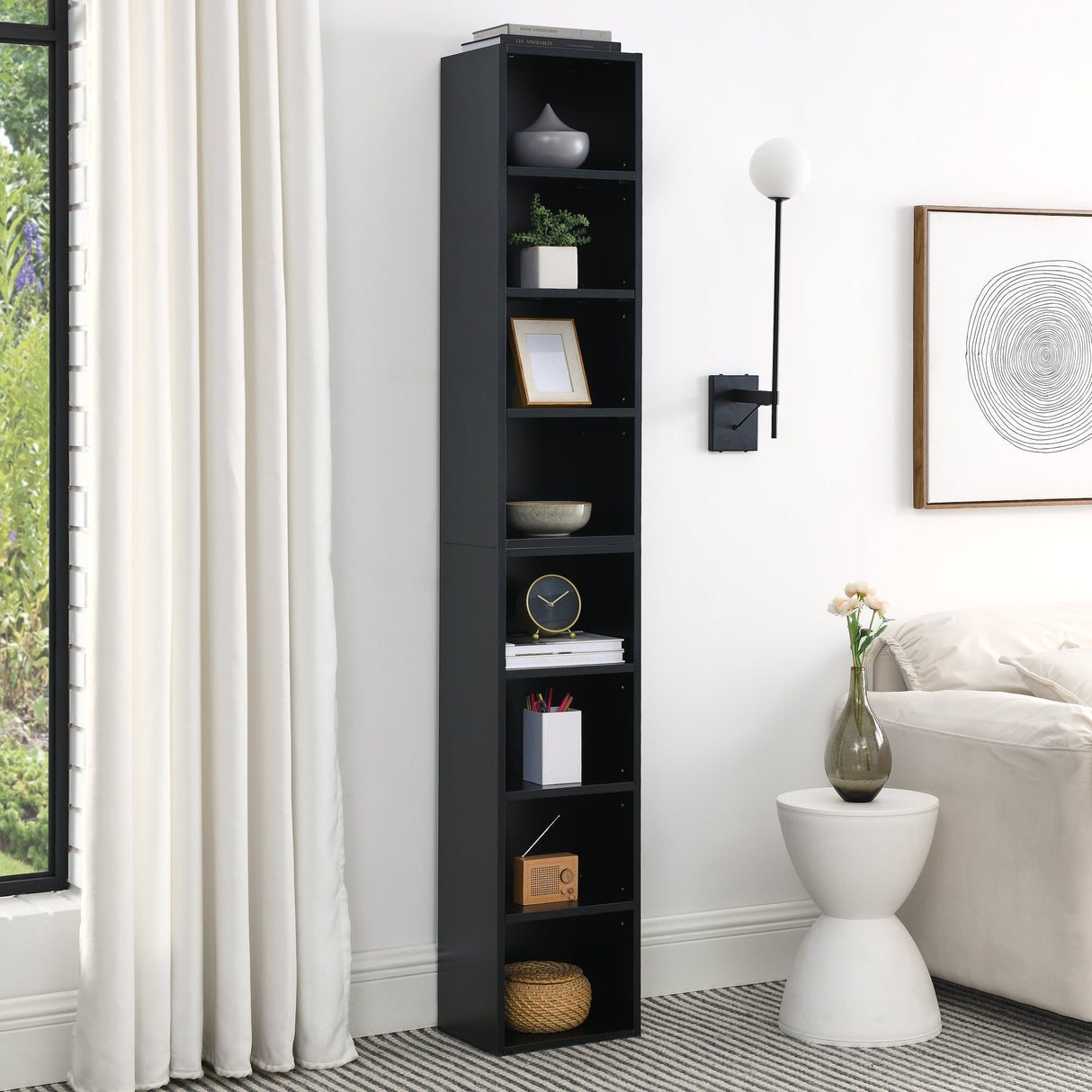 8-Tier Media Tower Rack