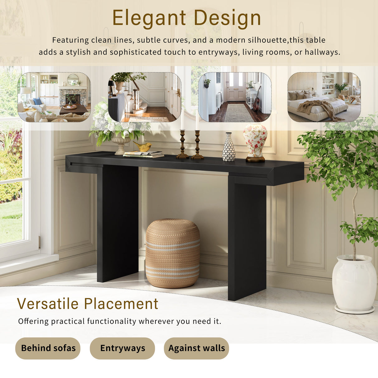 U-Style Large 60-Inch Console Table