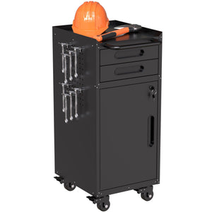 Rolling Tool Cabinet Heavy Duty Garage Storage With Lockable Doors