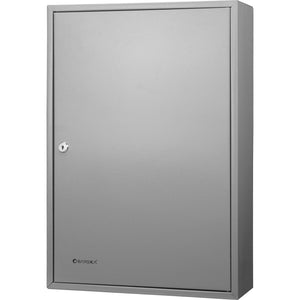 Adjustable Key Cabinet with Lock - Multiple Sizes, Gray or Black
