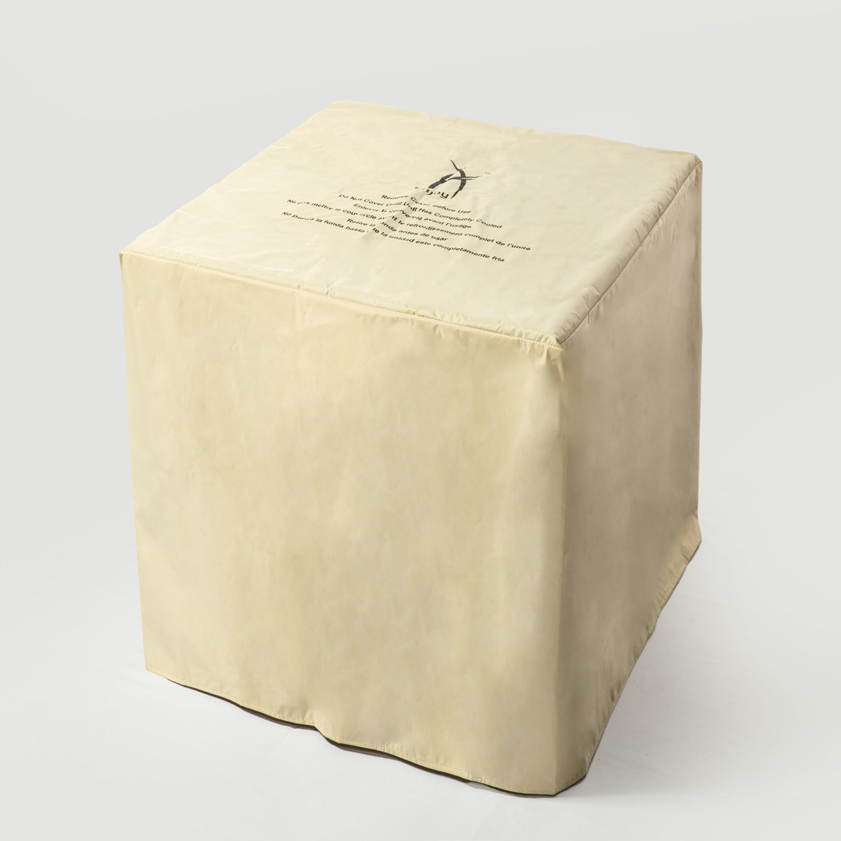 24" Propane Gas Fire Pit Table with Tile Tabletop and Wicker Base