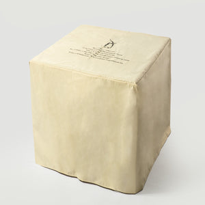 24" Propane Gas Fire Pit Table with Tile Tabletop and Wicker Base