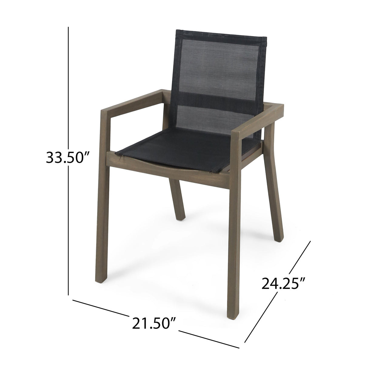 7 Pieces Acacia Wood Outdoor Dining Set