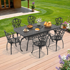 7-Piece Cast Aluminum Patio Furniture Set