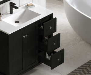 35.5" Modern Bathroom Vanity with Basin