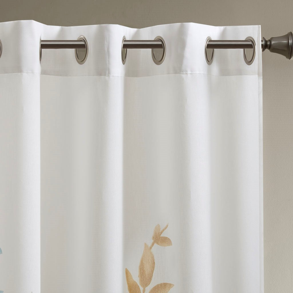 Burnout Printed Curtain Panel (Single Panel)