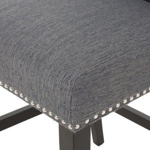 Vienna - Fabric Tufted Counter Stool With Nailhead Accents (Set of 2)