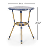 Outdoor PE Rattan and Aluminum 3-Piece French Bistro Set