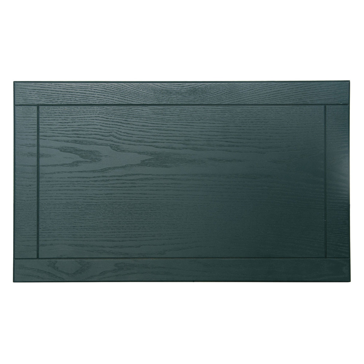 Blackish Green Hollow-Carved 3-Drawer Dresser with Metal Handles