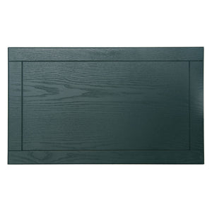 Blackish Green Hollow-Carved 3-Drawer Dresser with Metal Handles