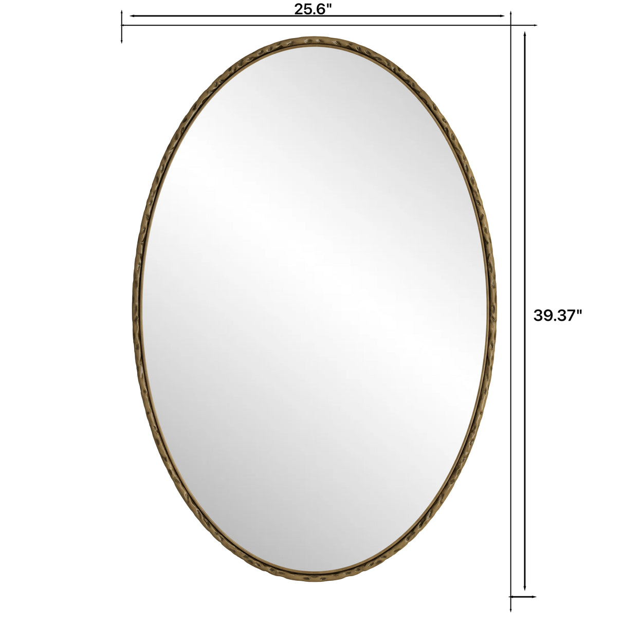Iron Art Oval Retro Mirror