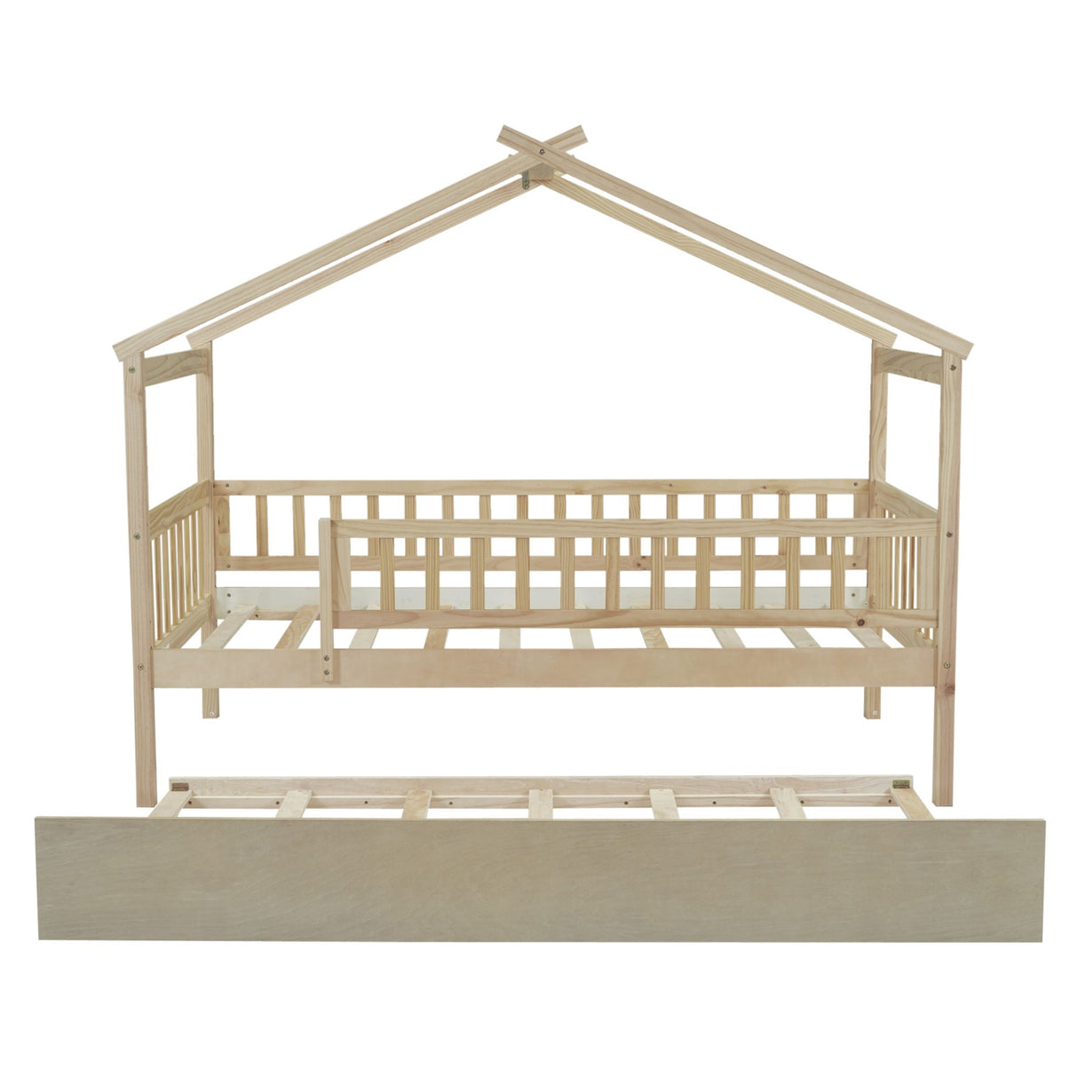 Creativity House Bed With Twin Size Trundle