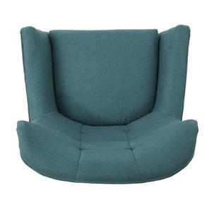 Club Chair With Rubberwood Legs