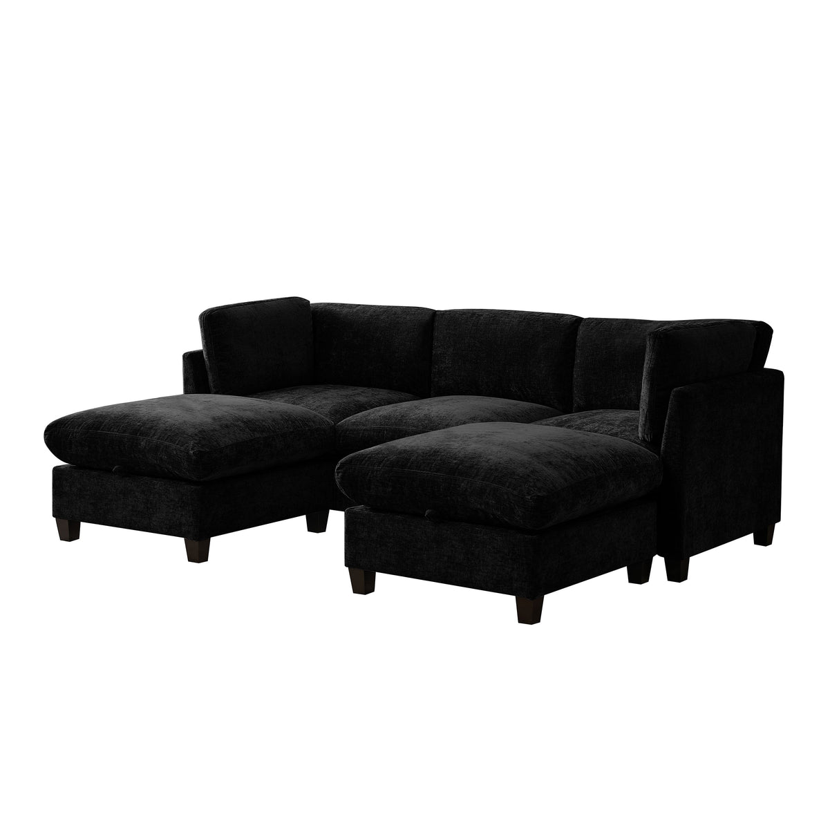 96.5" Sectional Couch for Living Room, Upholstered with Storage