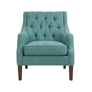 Qwen - Button Tufted Accent Chair With - Teal