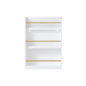 3 Tier Book Shelf with Compact Storage - Multiple Colors