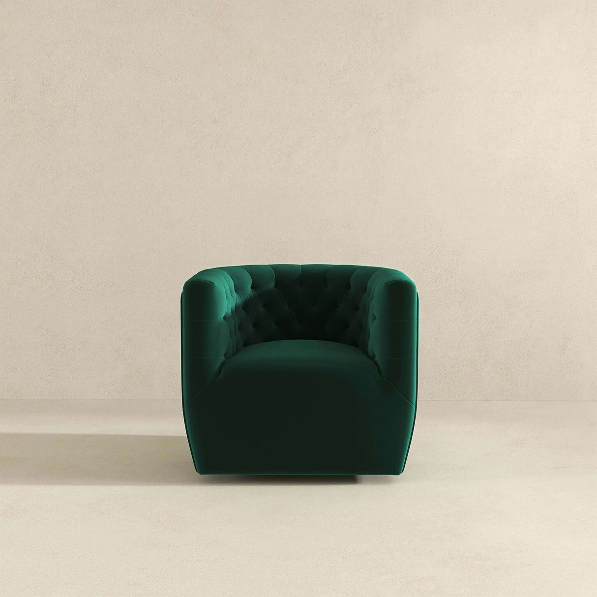Delaney Velvet Swivel Club Chair