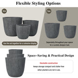U_STYLE Lightweight MGO Planter Set of 3